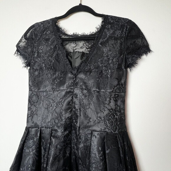 Grace Karin Black Lace Tea Length Dress Women’s 8 - Picture 5 of 11